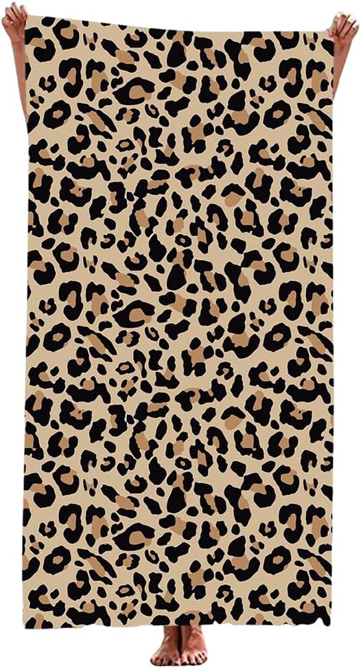 🐆 La toalla de leopardo de QNUOXEP: tu aliada salvaje para playa, piscina y viajes 🏖️🔥
