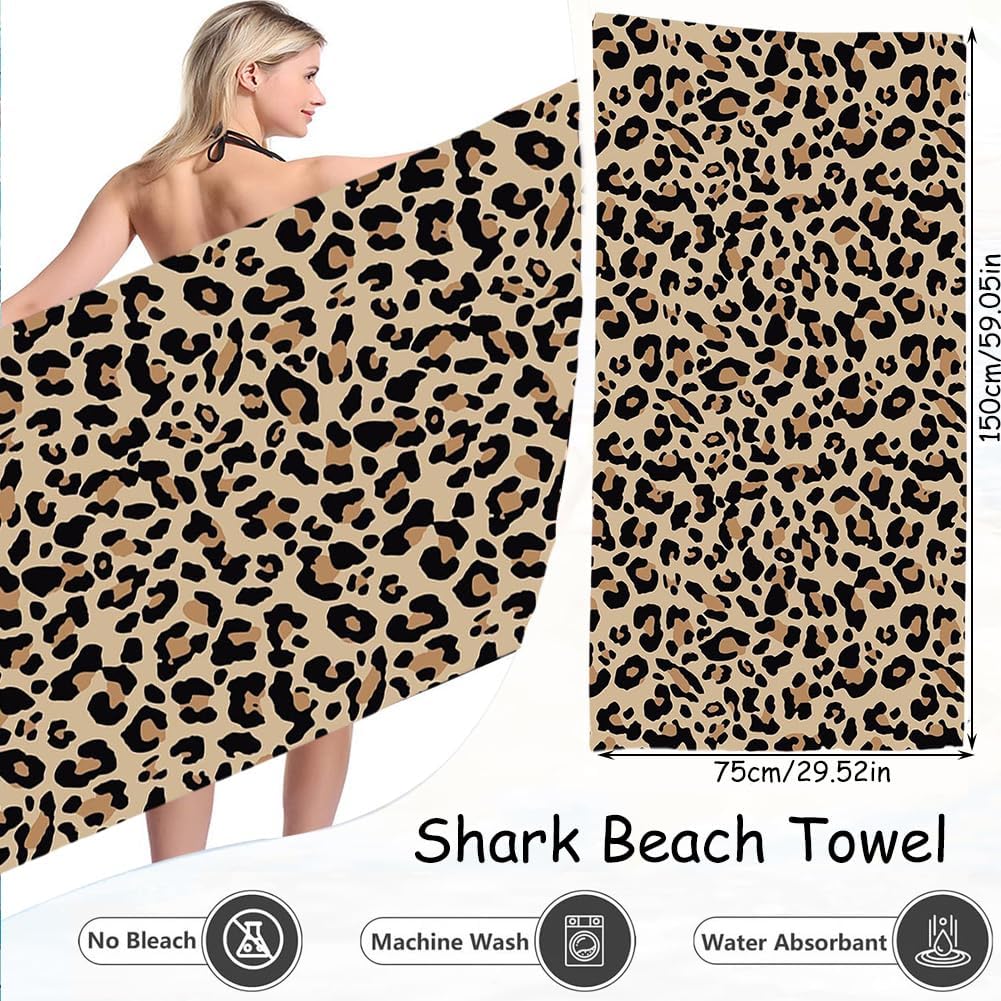 🐆 La toalla de leopardo de QNUOXEP: tu aliada salvaje para playa, piscina y viajes 🏖️🔥
